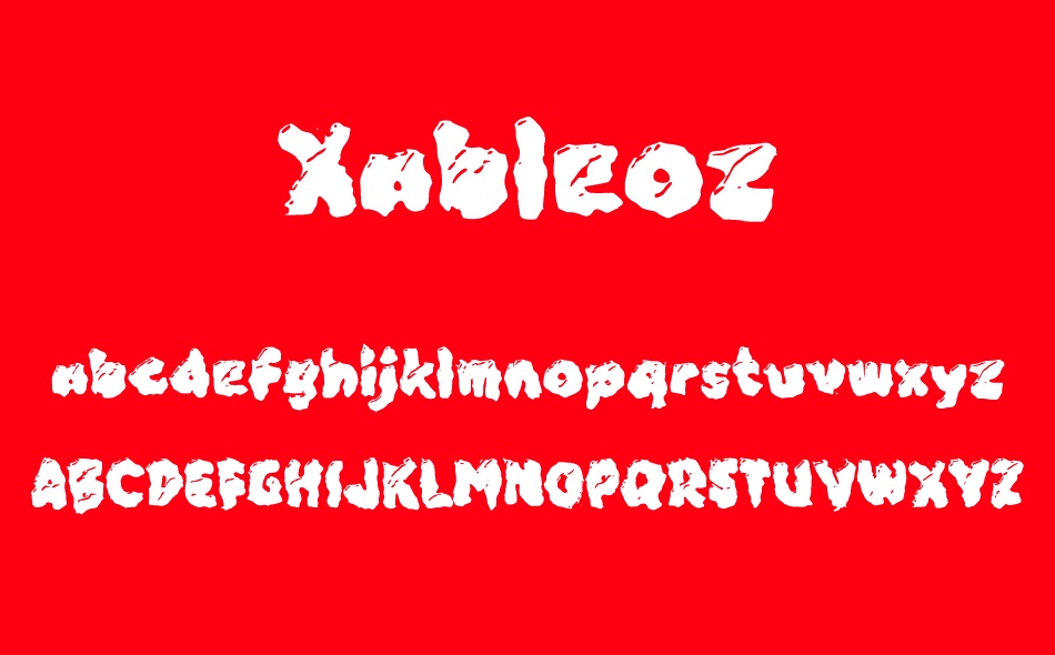 Xableoz font