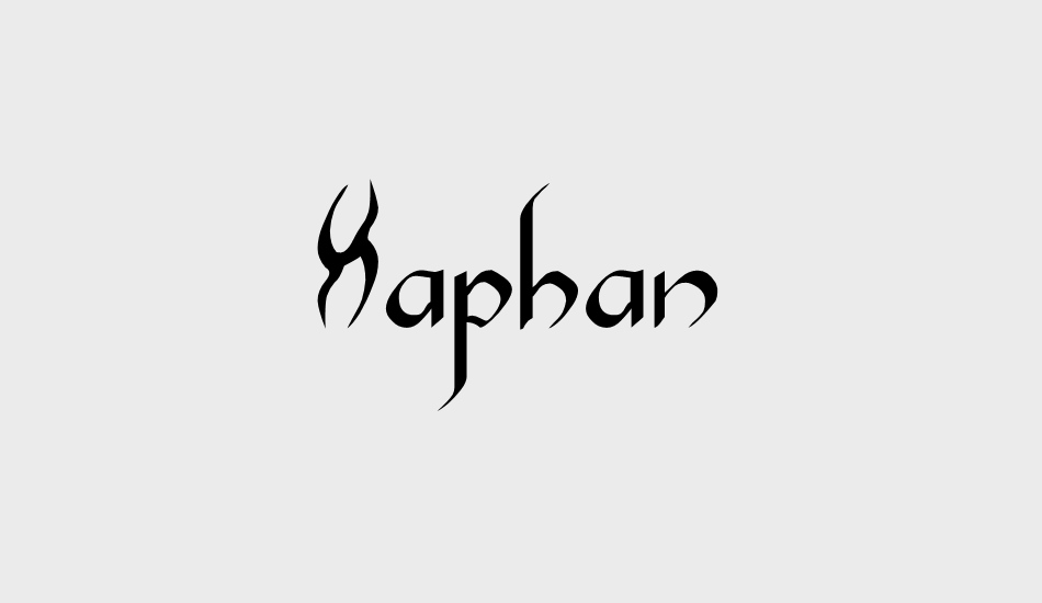 xaphan font big