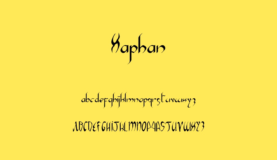 xaphan font