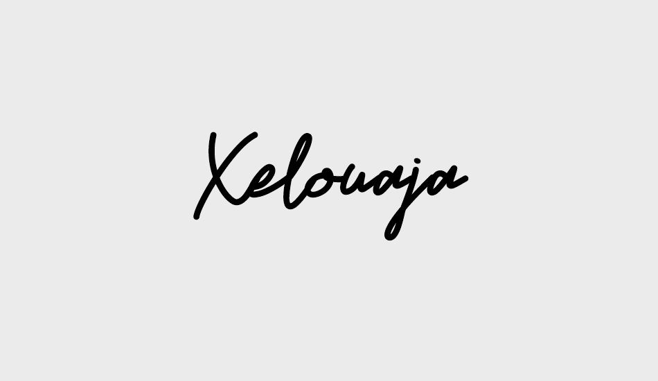 xelouaja font big