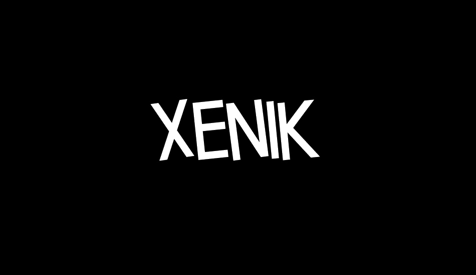 xenik font big