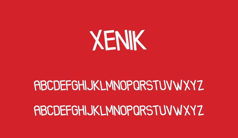 xenik font