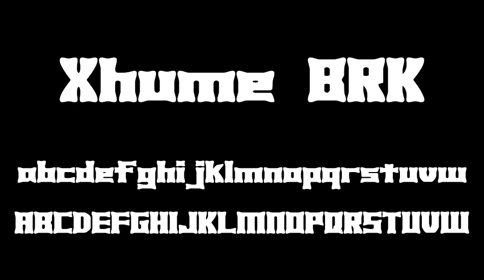 xhume-brk font