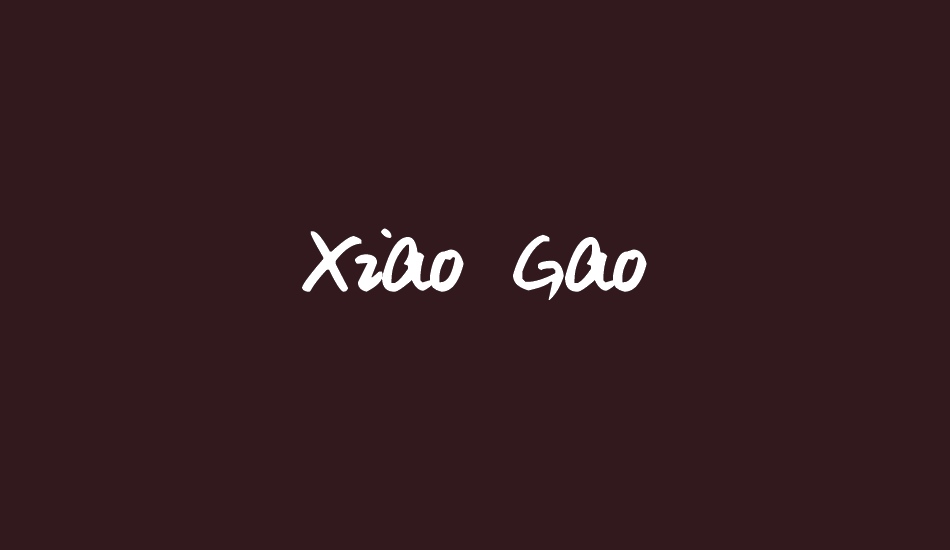 xiao-gao font big