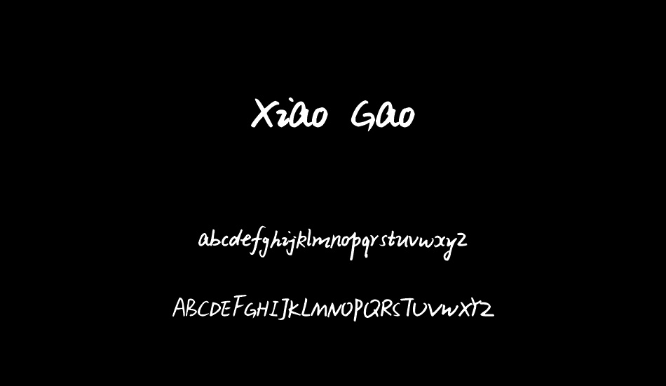 xiao-gao font