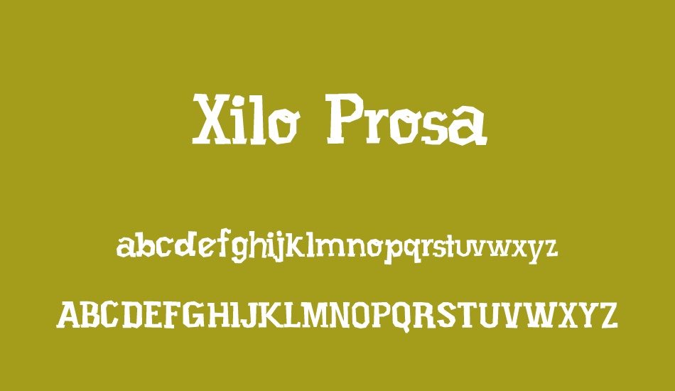 xilo-prosa font