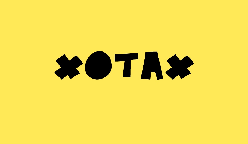 xotax font big