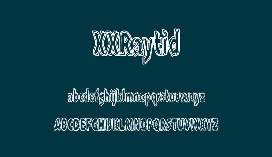 xxraytid font