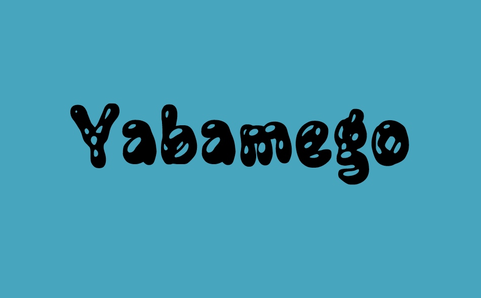 Yabamego font big
