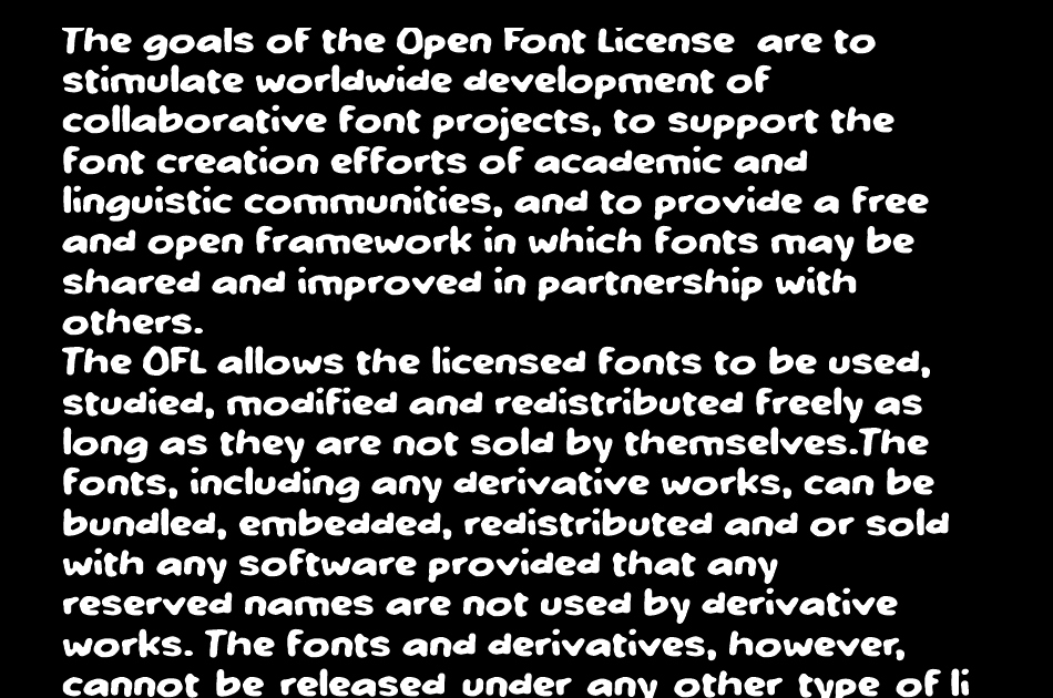 Yabonelist font 1