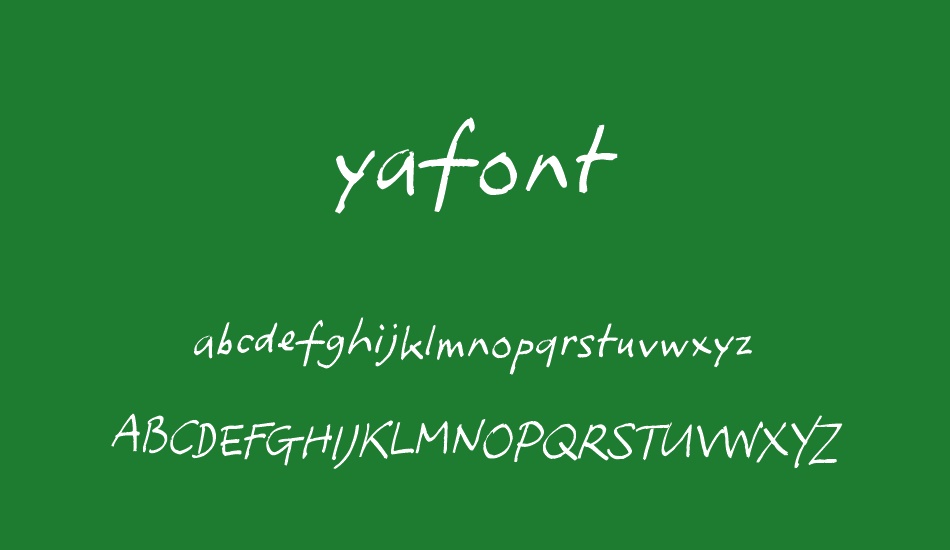 yafont font