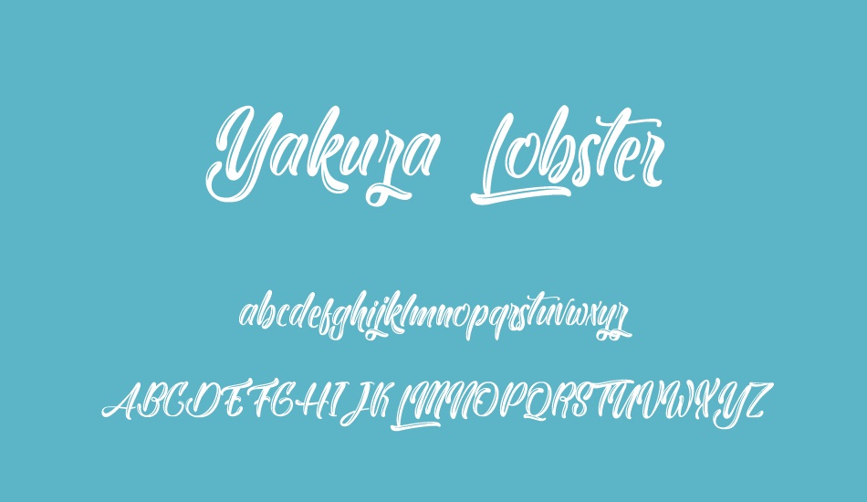 yakuza-lobster font