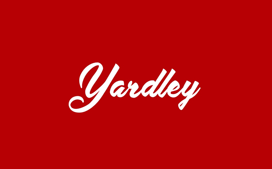 Yardley font big