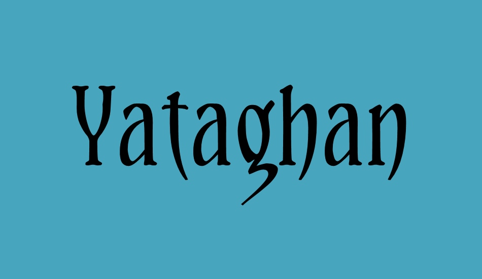 yataghan font big