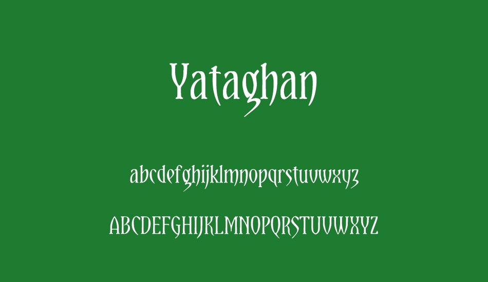 yataghan font