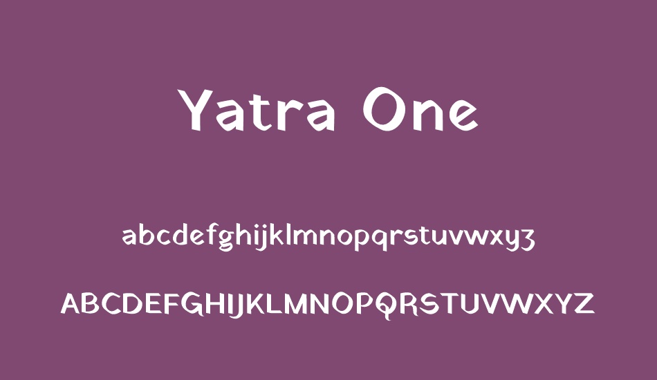 yatra-one font