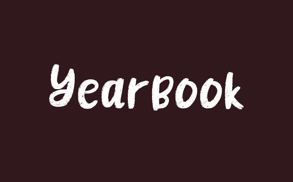 Yearbook font big