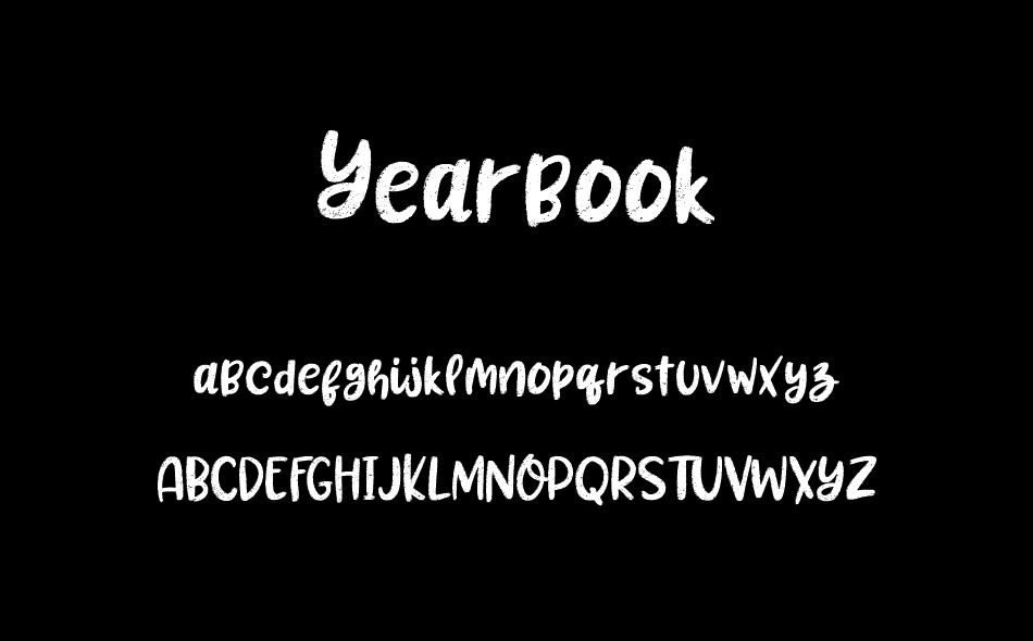 Yearbook font