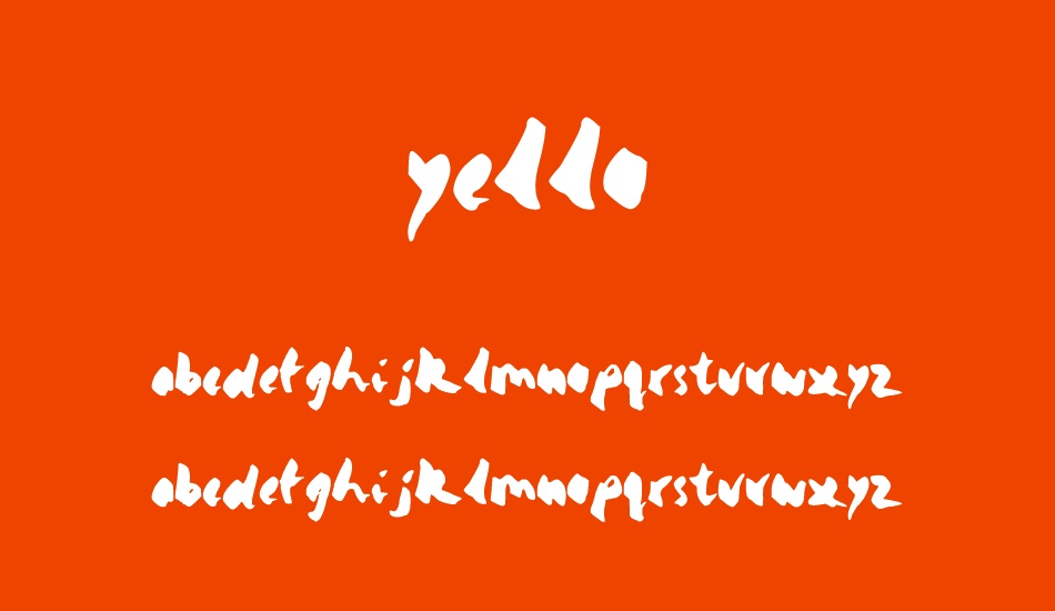 yello font