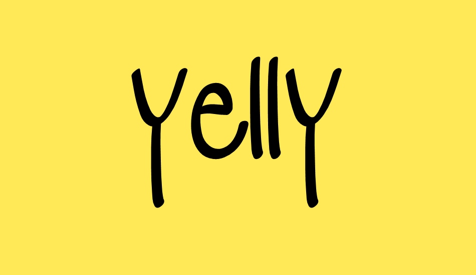 yelly font big