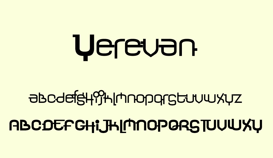 yerevan font