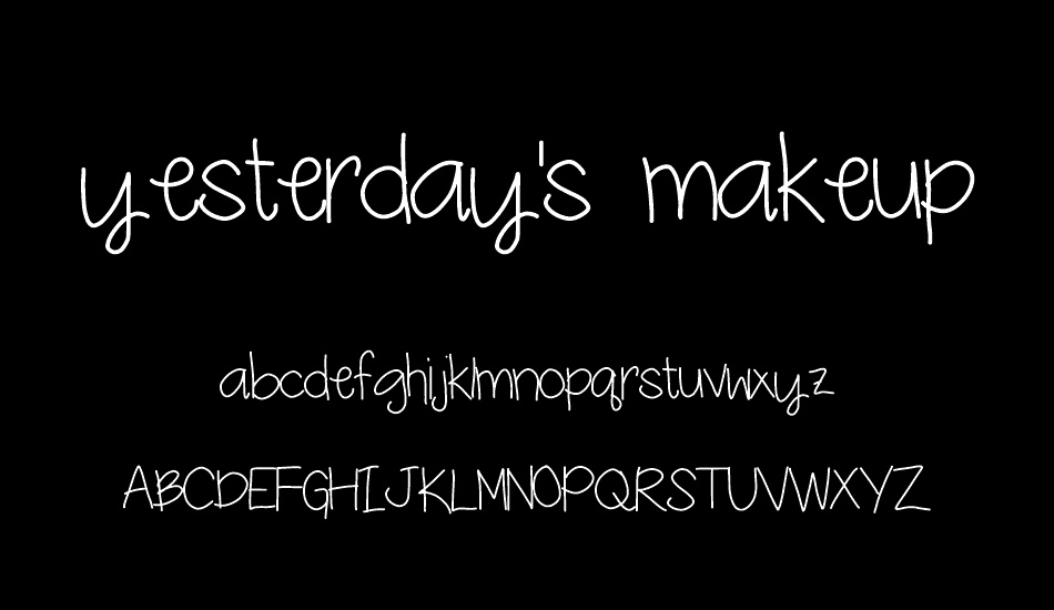 yesterdays-makeup- font