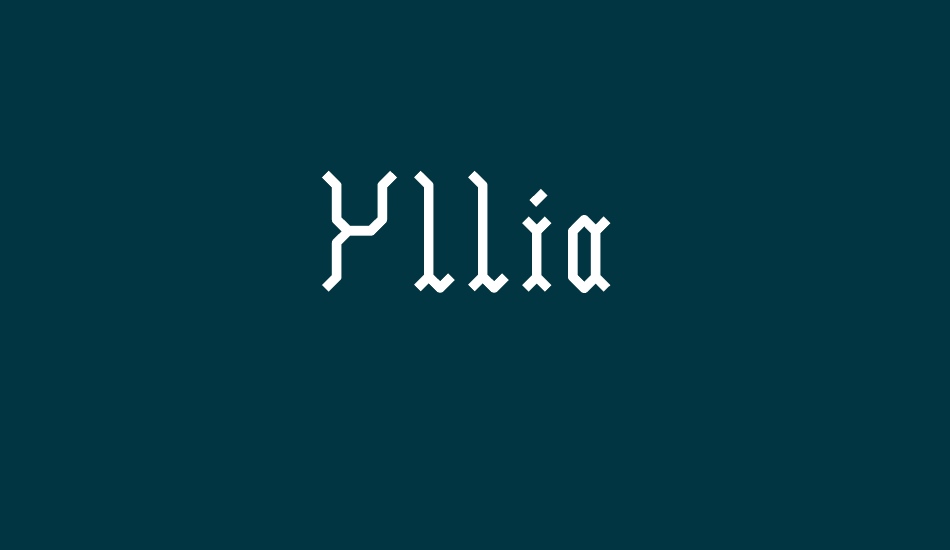 Yllia font big