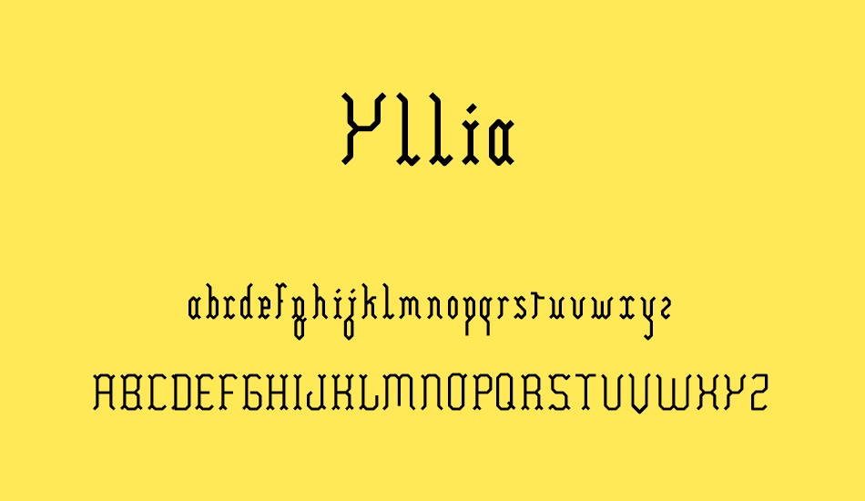 Yllia font