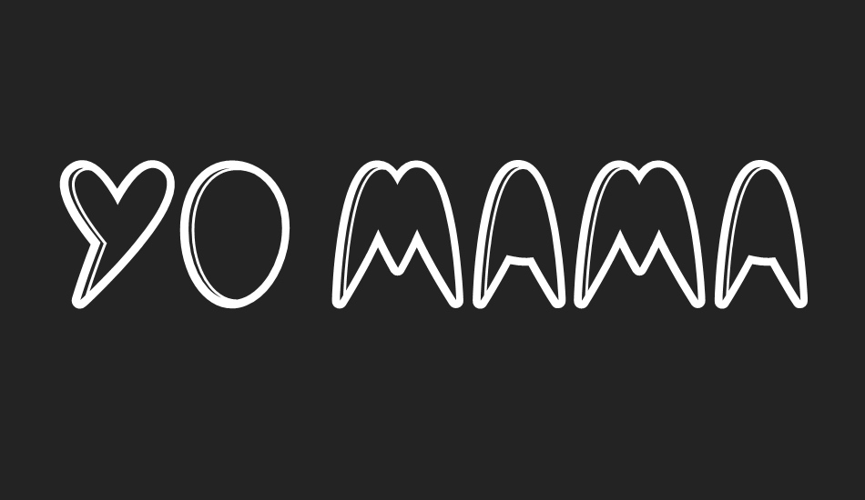 yo-mama font big