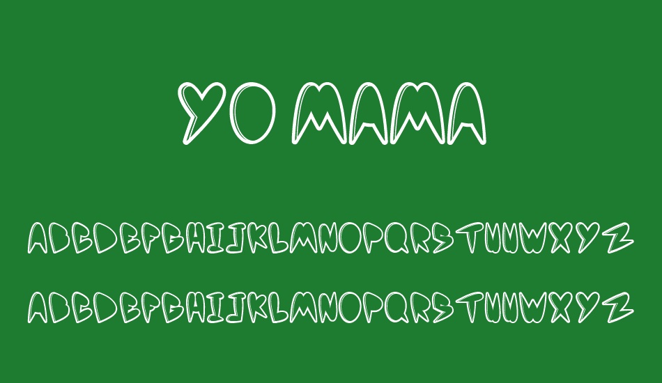 yo-mama font