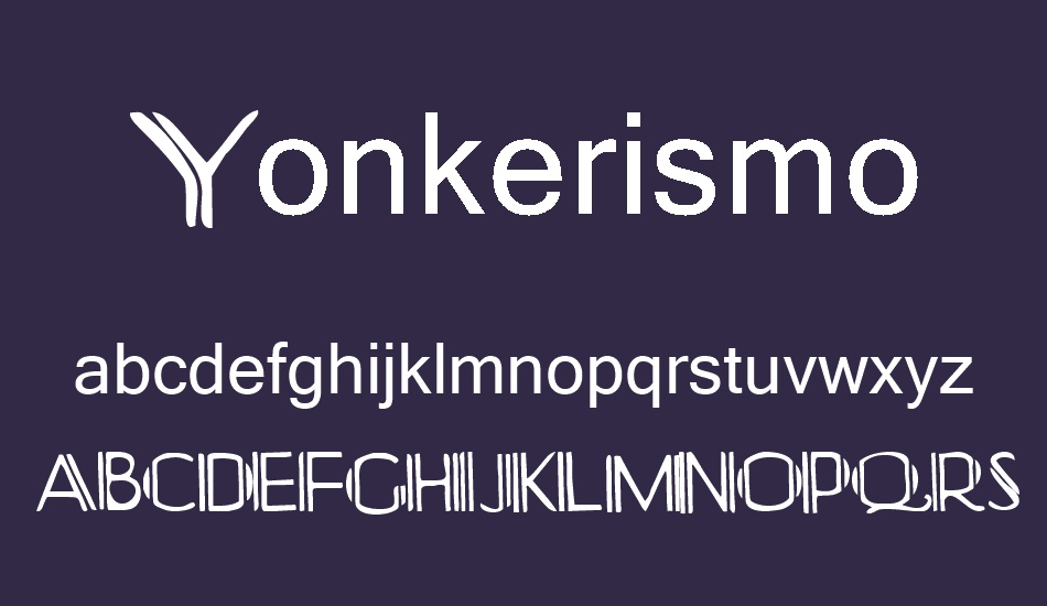 yonkerismo font