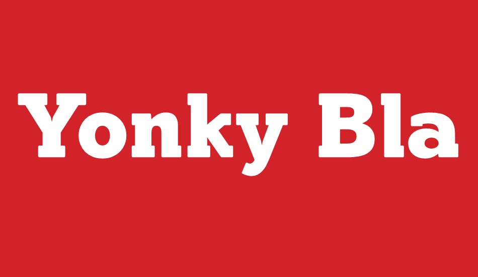 yonky-black font big