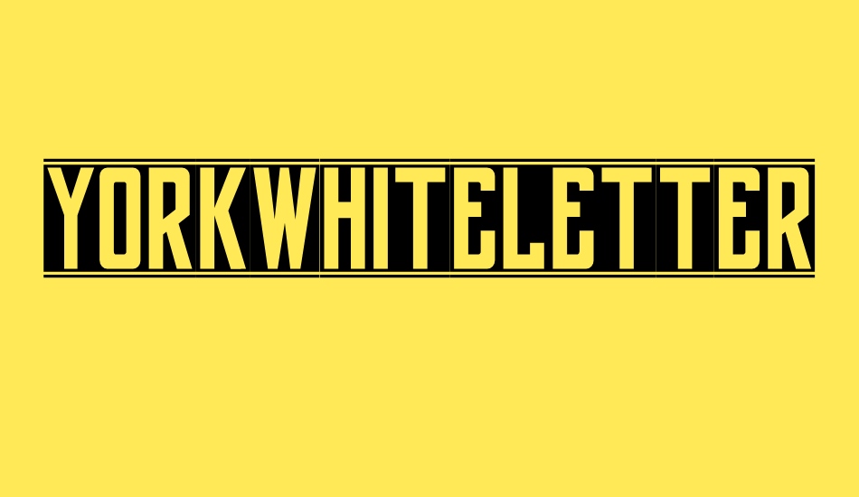 yorkwhiteletter font big