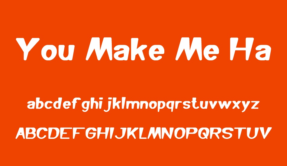 you-make-me-happy font