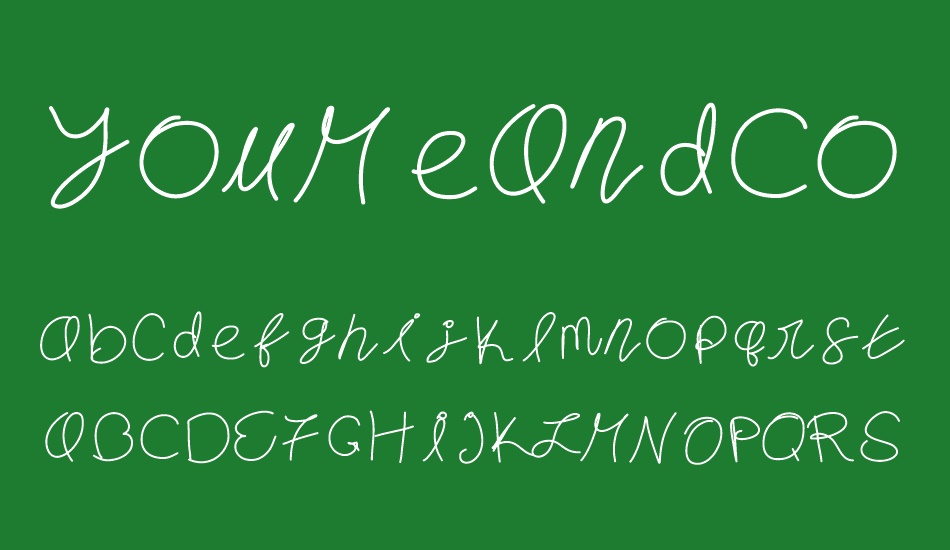 youmeandcoffee font