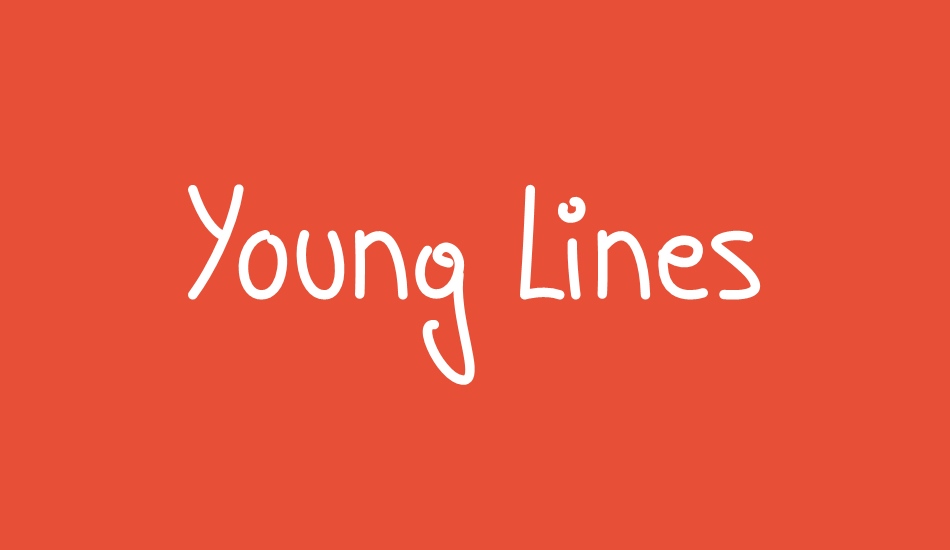 young-lines font big