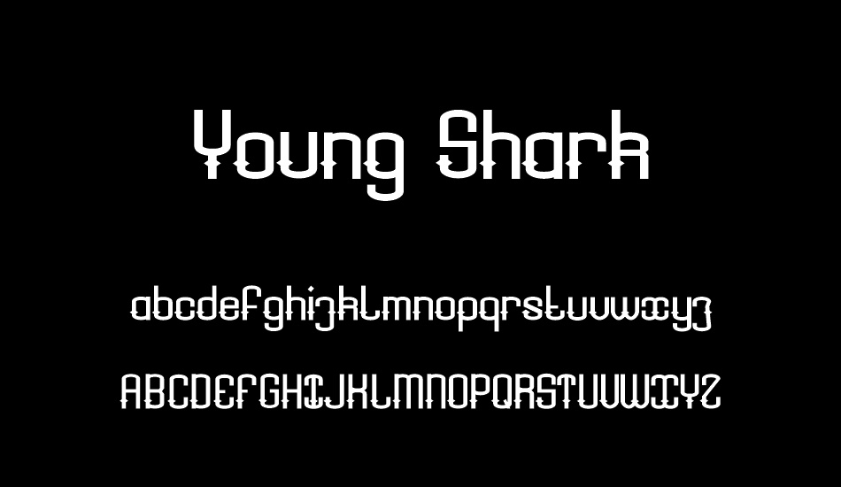 young-shark font