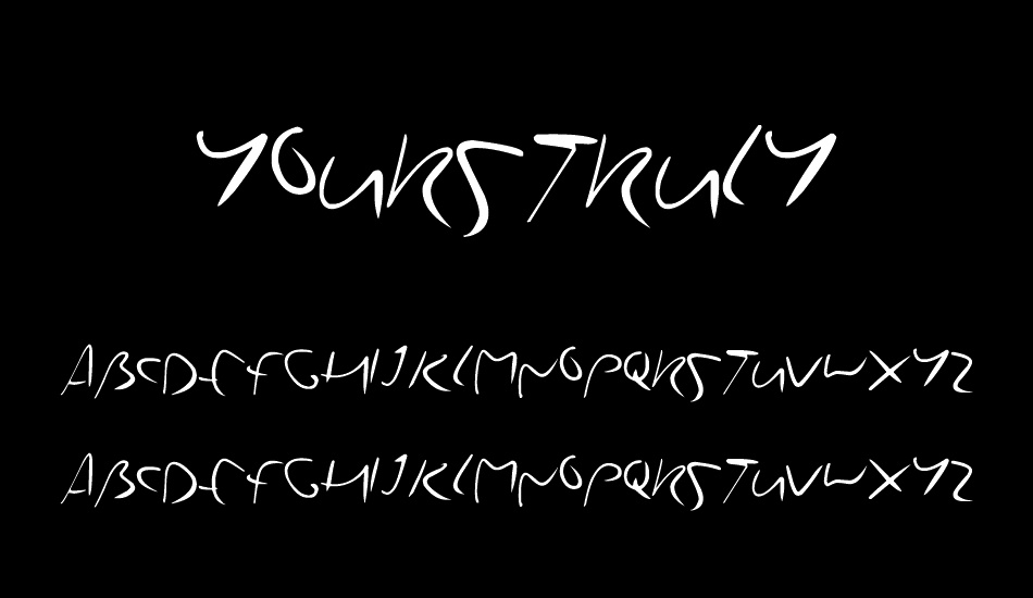 yourstruly font