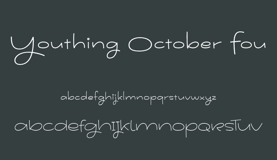 youthing-october-fourteen font