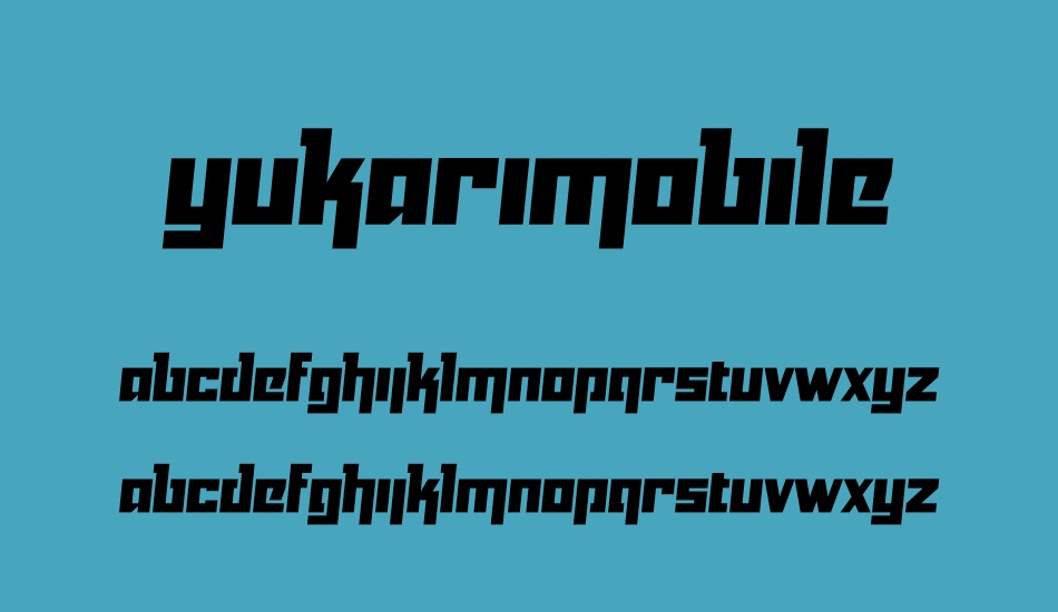 yukarimobile font