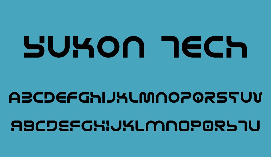 yukon-tech font