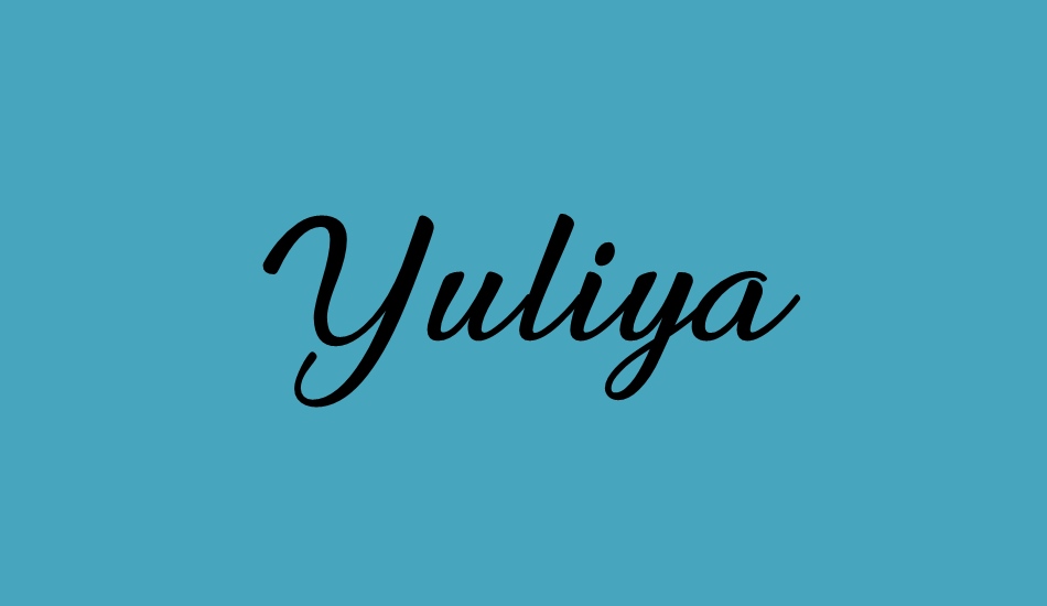 yuliya font big