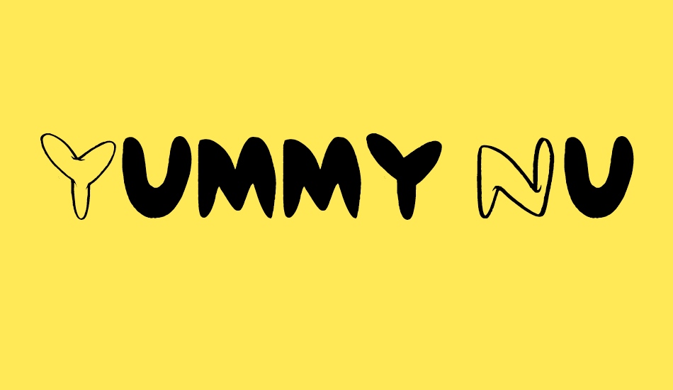 yummy-nubs font big