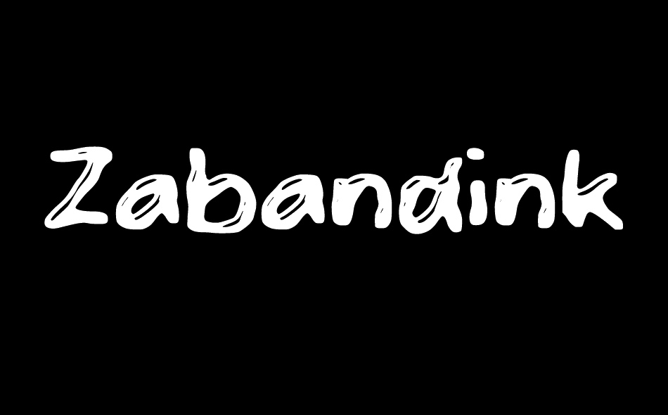 Zabandink font big