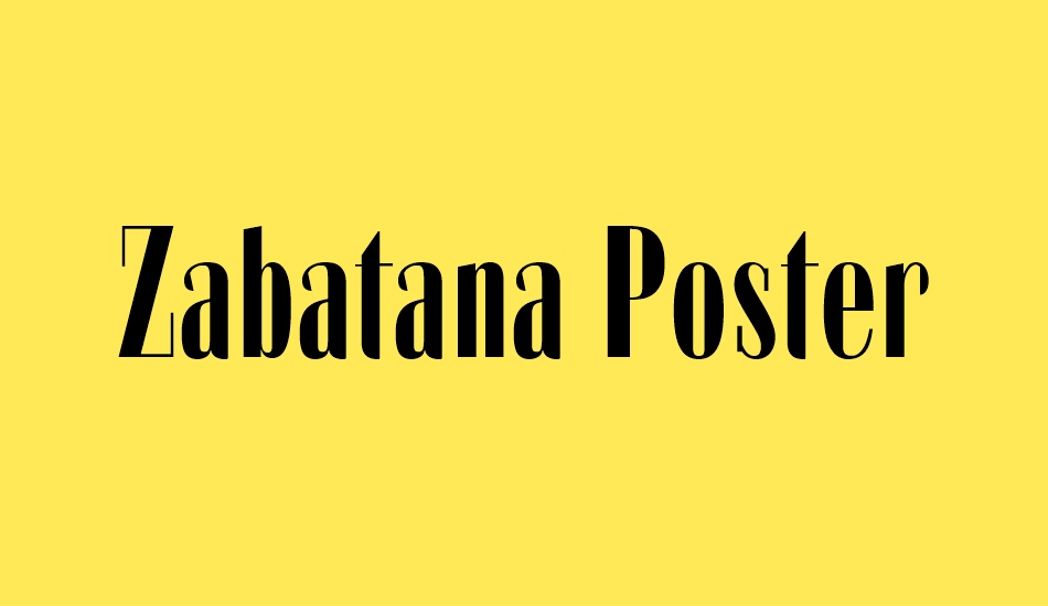 zabatana-poster font big