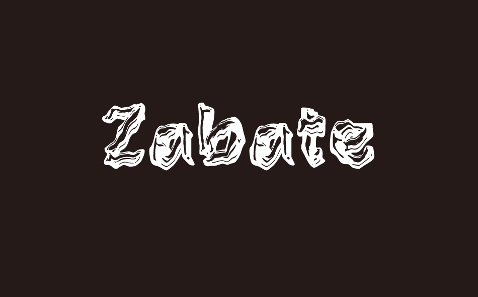 Zabate font big