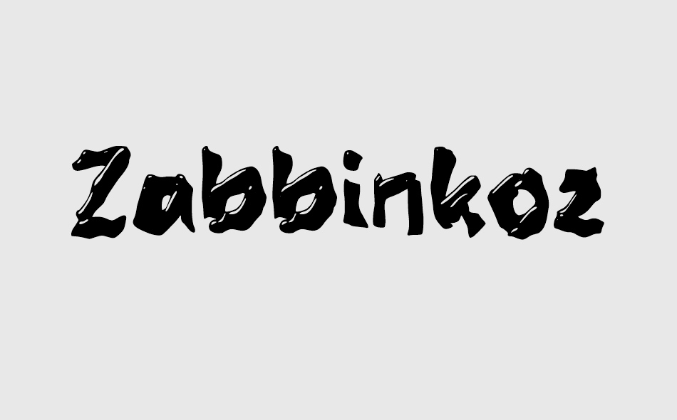 Zabbinkoz font big