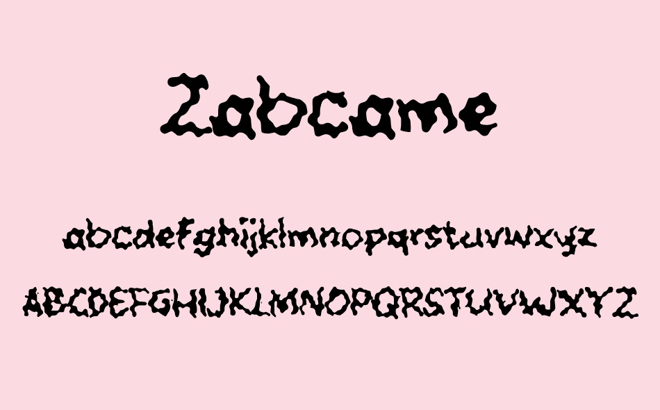 Zabcame font