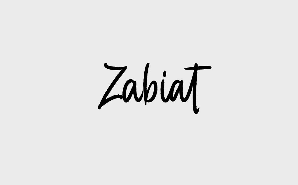 Zabiat font big