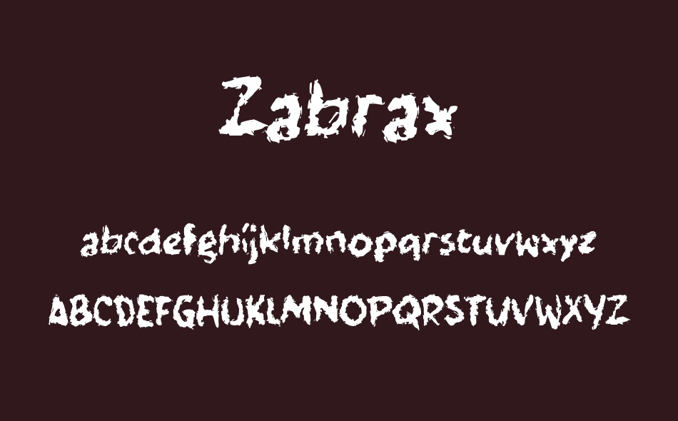 Zabrax font